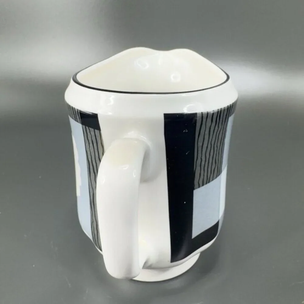 1988 Sango QUADRILLE Porcelain Small‎ Pitcher Creamer Ambience Made In Korea VTG